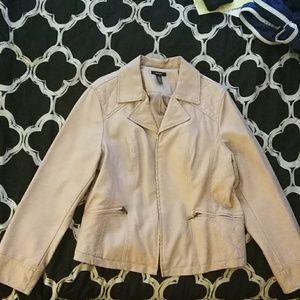 Pink faux jacket